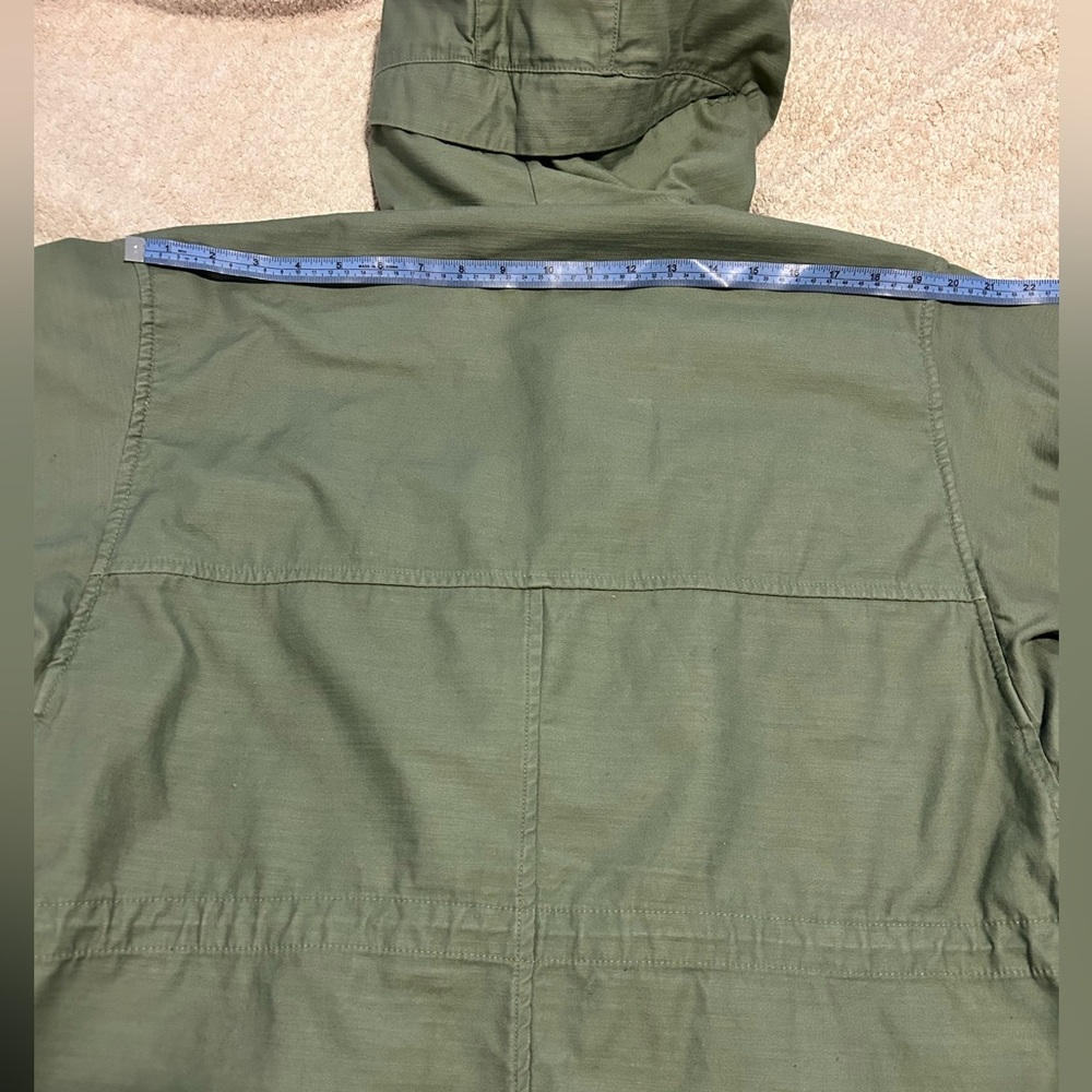 Like New GAP Olive Heavyweight Canvas Military Utility Field Jacket Men Unisex - Picture 14 of 16